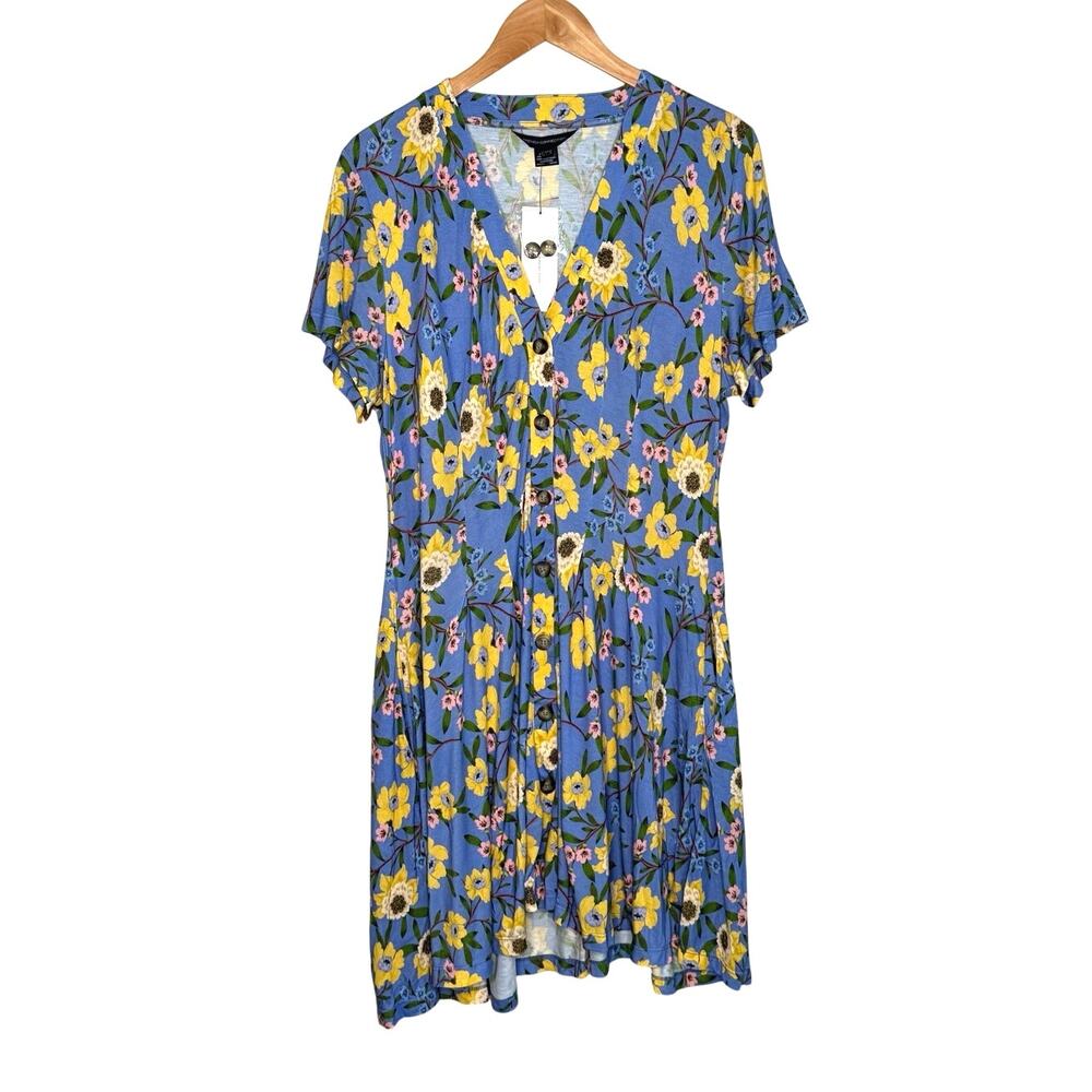 NWT French Connection Eloise Meadow Jersey VNeck Dress size 10 - Picture 15 of 15